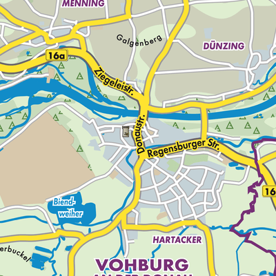 Übersichtsplan Vohburg an der Donau