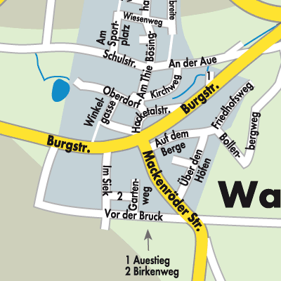 Stadtplan Waake