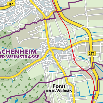 Übersichtsplan Wachenheim an der Weinstraße