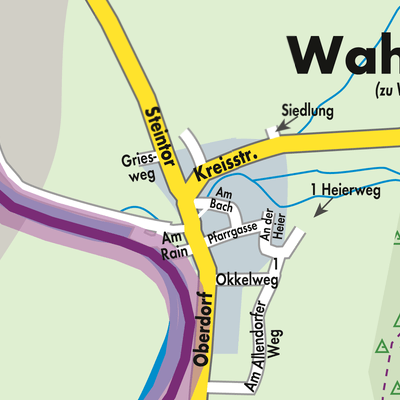 Stadtplan Wahlhausen