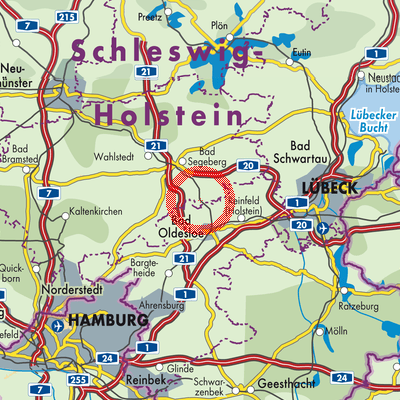 Landkarte Wakendorf I