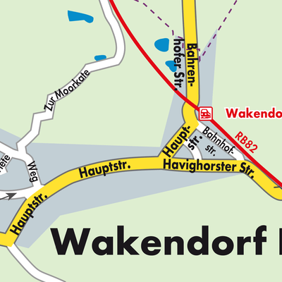 Stadtplan Wakendorf I