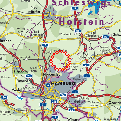 Landkarte Wakendorf II