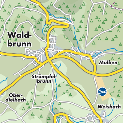 Übersichtsplan Waldbrunn