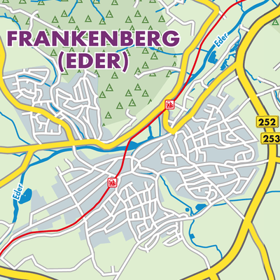 Übersichtsplan Frankenberg
