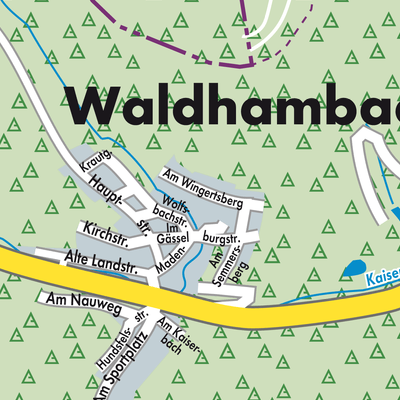 Stadtplan Waldhambach