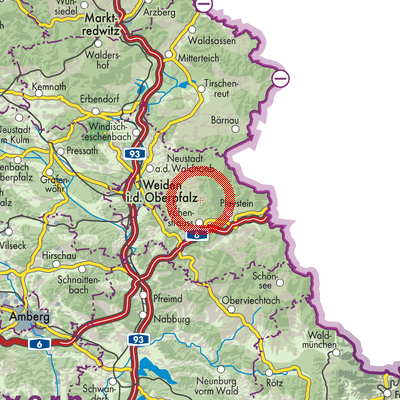 Landkarte Waldthurn