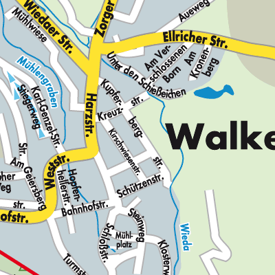 Stadtplan Walkenried