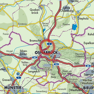 Landkarte Wallenhorst