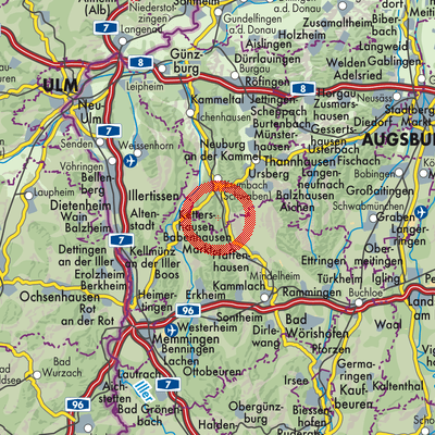 Landkarte Waltenhausen