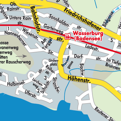 Stadtplan Wasserburg (Bodensee)