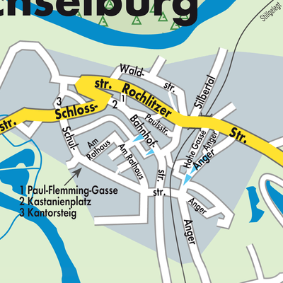 Stadtplan Wechselburg