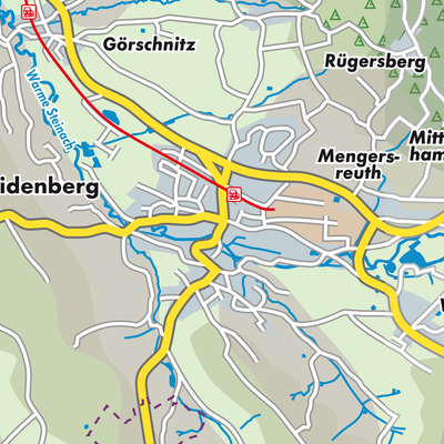 Übersichtsplan Weidenberg