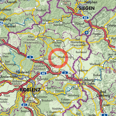Landkarte Weidenhahn