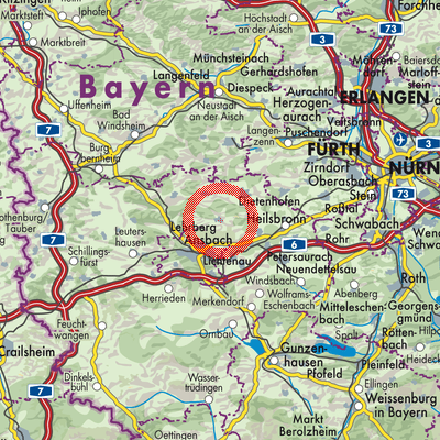 Landkarte Weihenzell