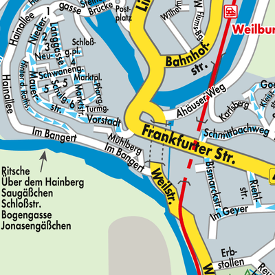 Stadtplan Weilburg