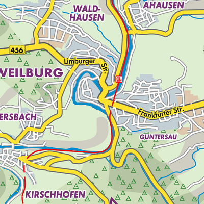 Übersichtsplan Weilburg