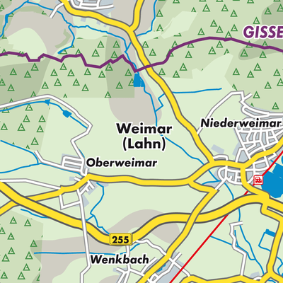 Übersichtsplan Weimar (Lahn)