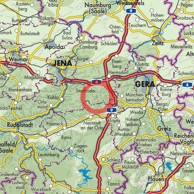 Landkarte Weißbach