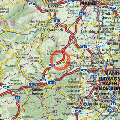Landkarte Weitersweiler