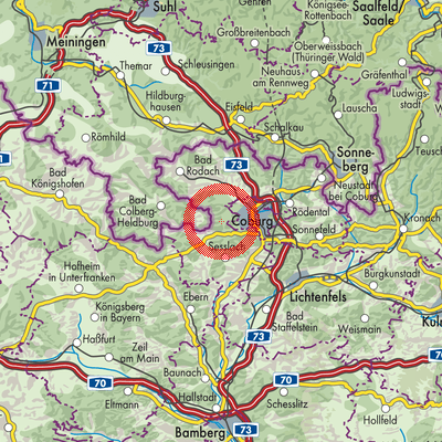 Landkarte Weitramsdorf