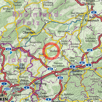 Landkarte Welchweiler