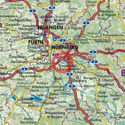 Landkarte Wendelstein