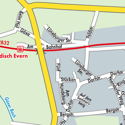 Stadtplan Wendisch Evern