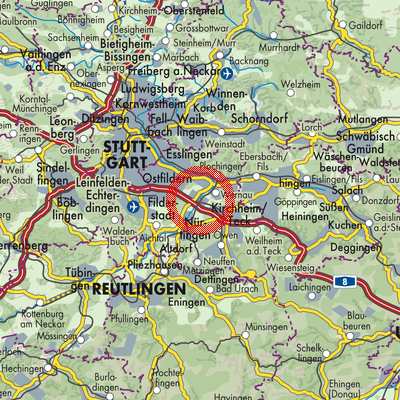 Landkarte Wendlingen am Neckar