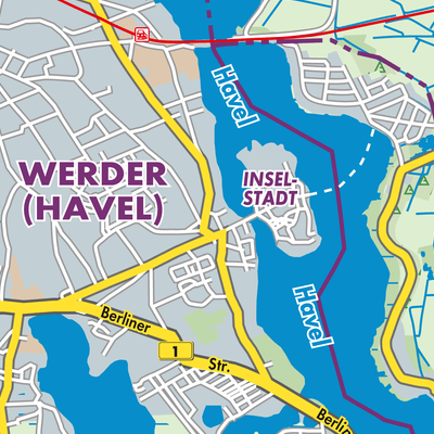 Übersichtsplan Werder (Havel)