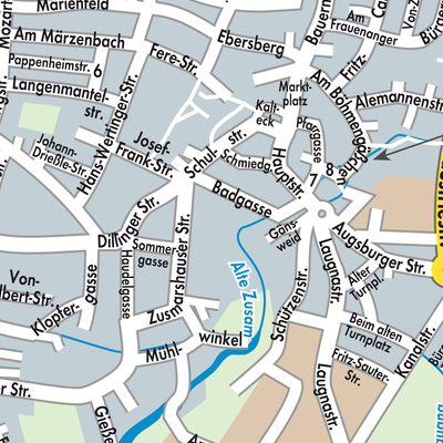 Stadtplan Wertingen