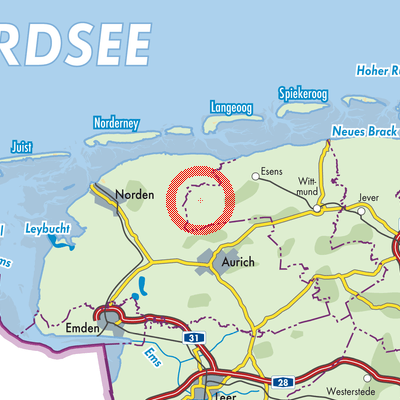 Landkarte Westerholt