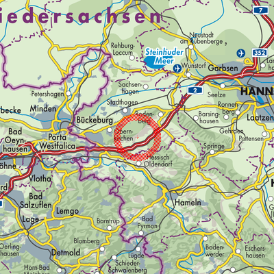 Landkarte Westerwald