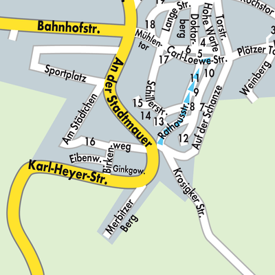 Stadtplan Wettin-Löbejün