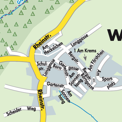 Stadtplan Weyer