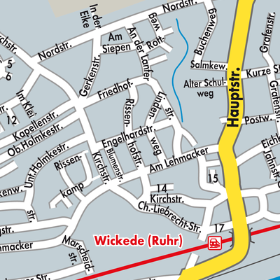 Stadtplan Wickede (Ruhr)