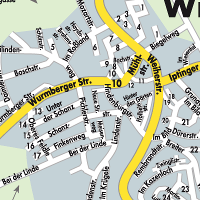 Stadtplan Wiernsheim