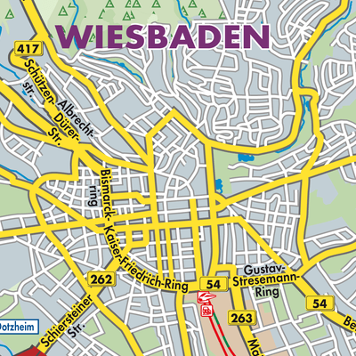 Übersichtsplan Wiesbaden