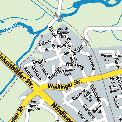 Stadtplan Wilburgstetten