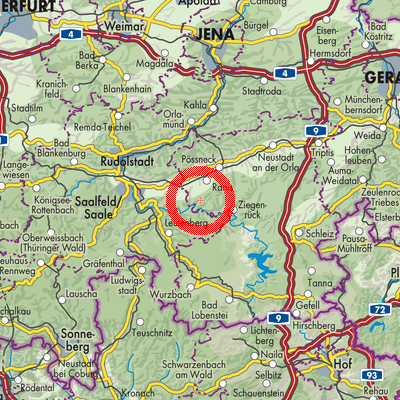 Landkarte Wilhelmsdorf