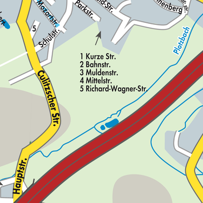 Stadtplan Wilkau-Haßlau