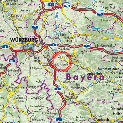 Landkarte Willanzheim