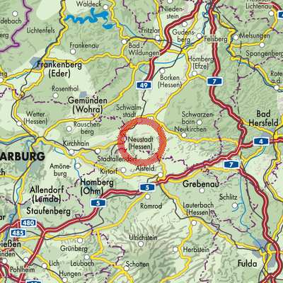 Landkarte Willingshausen