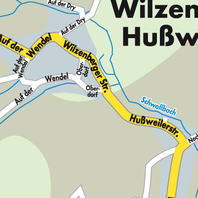 Stadtplan Wilzenberg-Hußweiler
