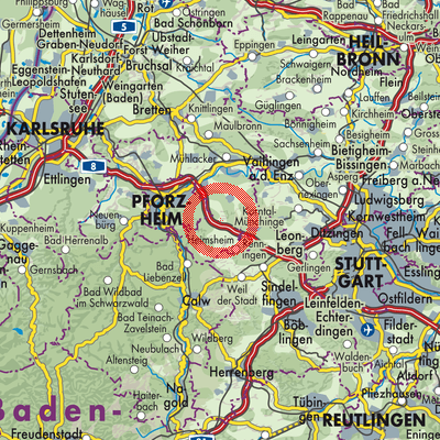 Landkarte Wimsheim