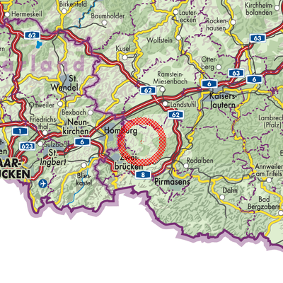 Landkarte Winterbach (Pfalz)