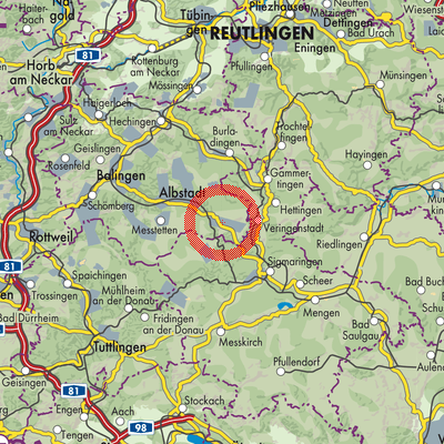 Landkarte Winterlingen