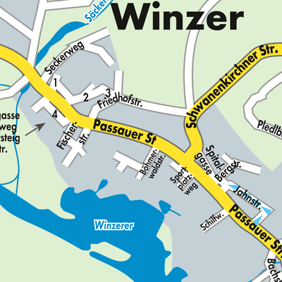 Stadtplan Winzer