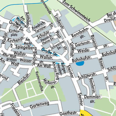 Stadtplan Wittenburg