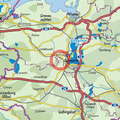 Landkarte Wittenförden